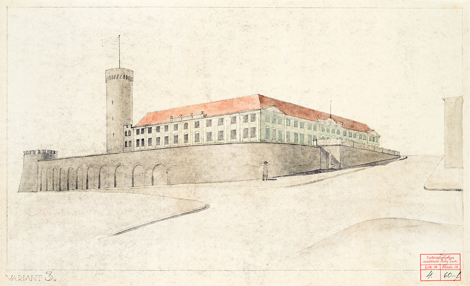 Version 3 of the reconstruction of Toompea Castle and Gardens. Alar Kotli