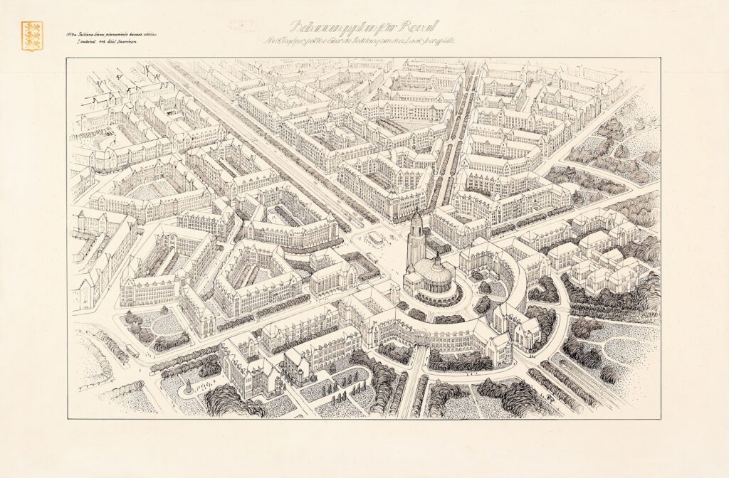 “Suur-Tallinn” (Greater-Tallinn) master plan, 1913. Eliel Saarinen