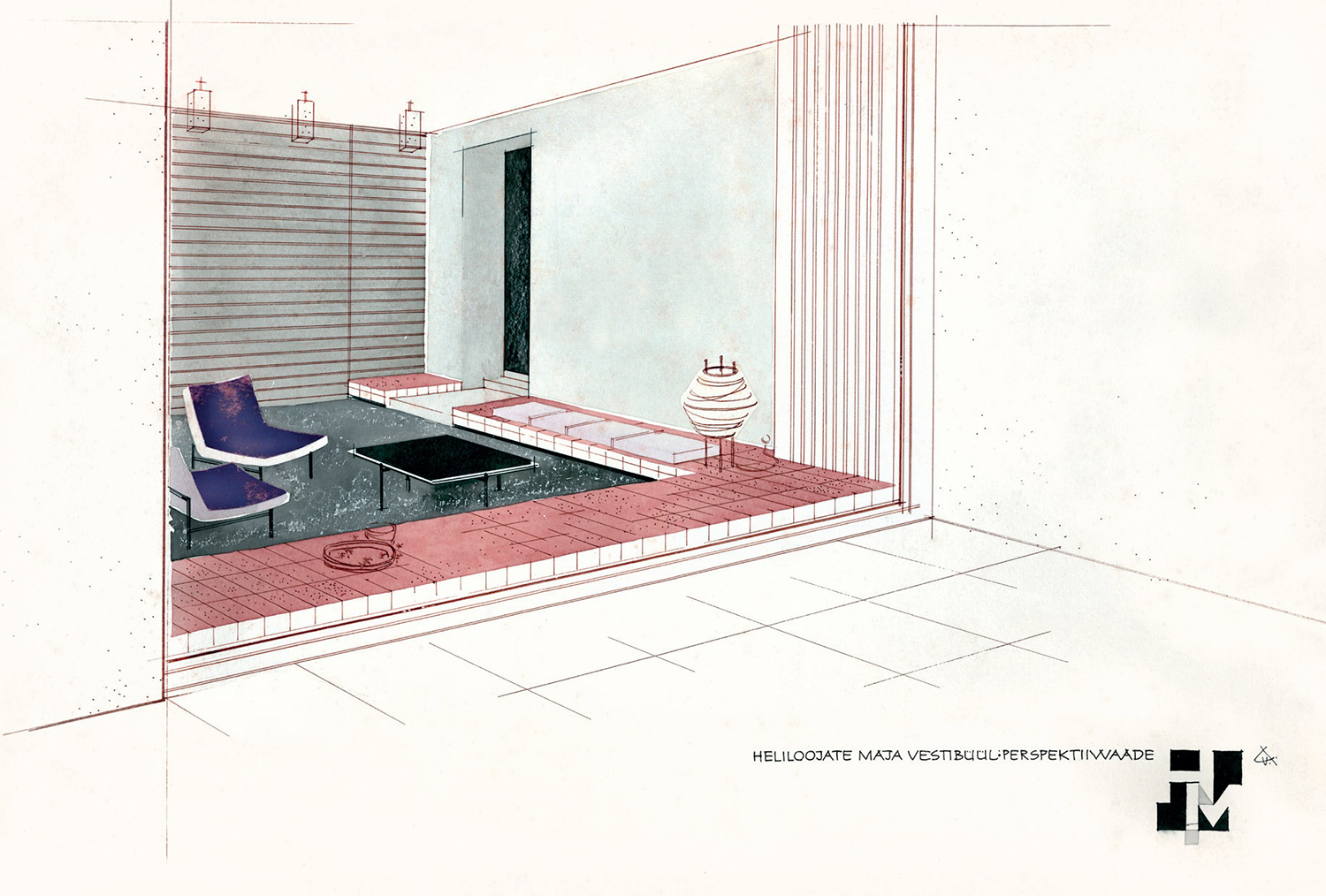 Interior design of the Composers’ house in Tallinn