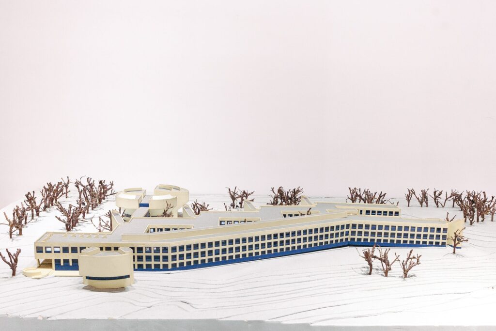 Eesti Põllumajanduse Akadeemia (nüüd Eesti Maaülikool) õppehoone Tartus Kreutzwaldi 5. Valve Pormeister, 1976.